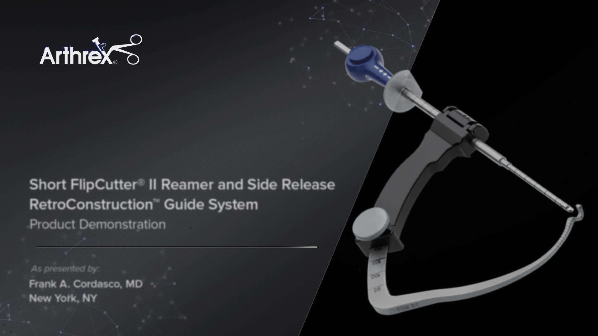 Arthrex Short FlipCutter® II Reamer and Side Release
