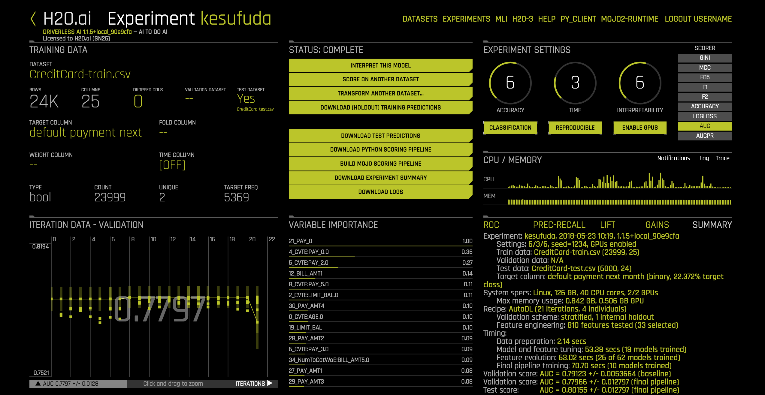 Equivalent Steps in Driverless: View Results