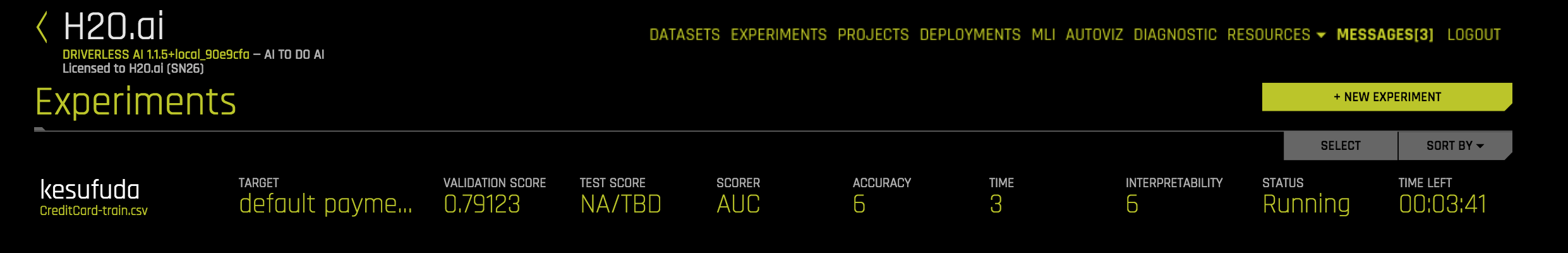 Equivalent Steps in Driverless: Launch Your Experiment