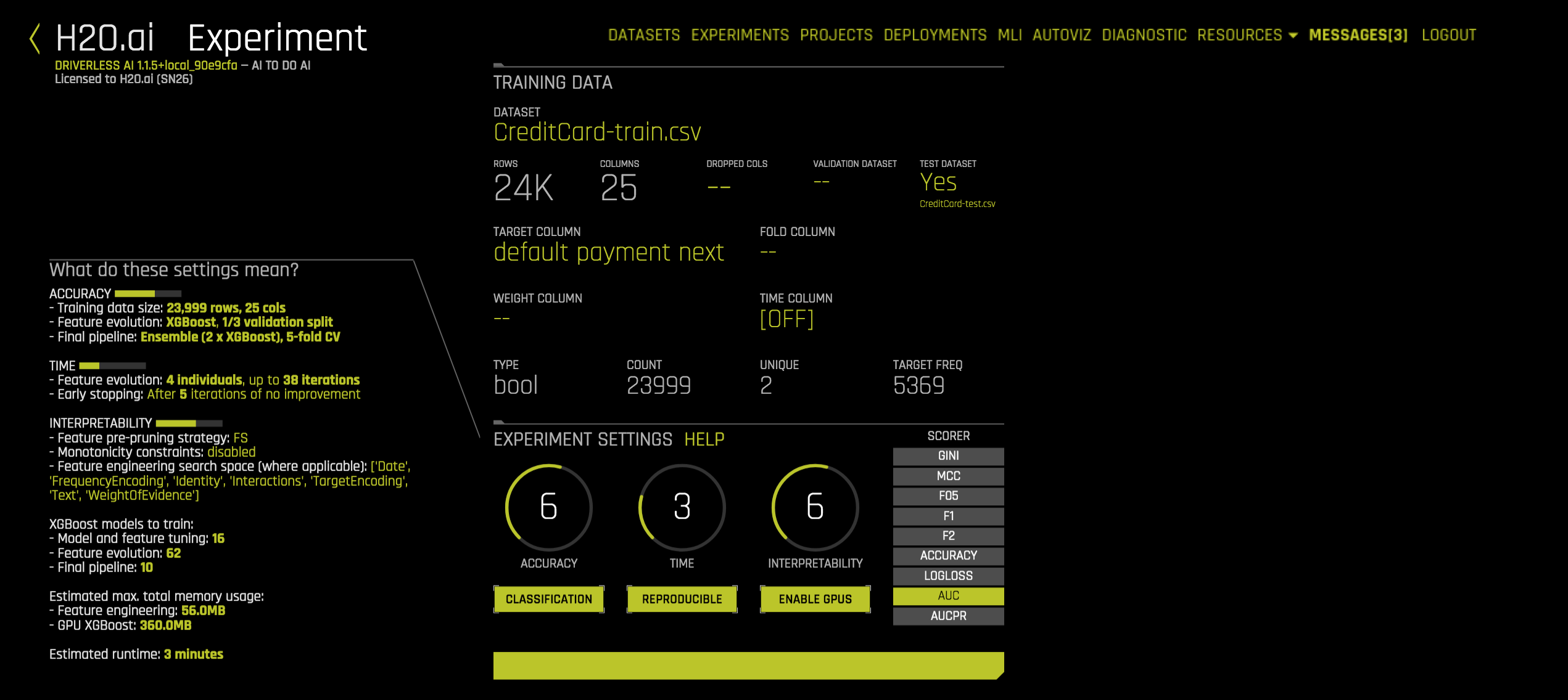 Equivalent Steps in Driverless: Set the Knobs