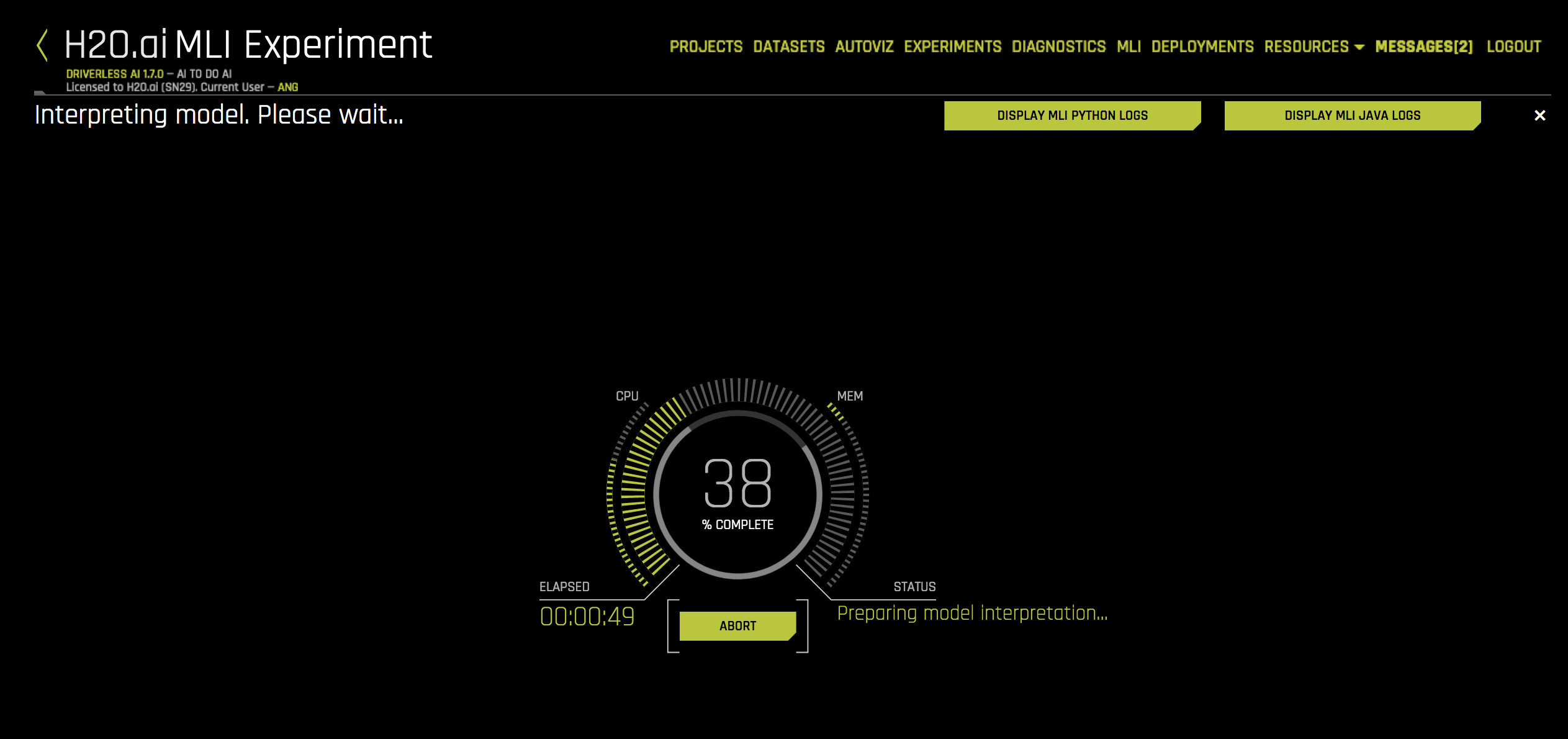 MLI runtime logs