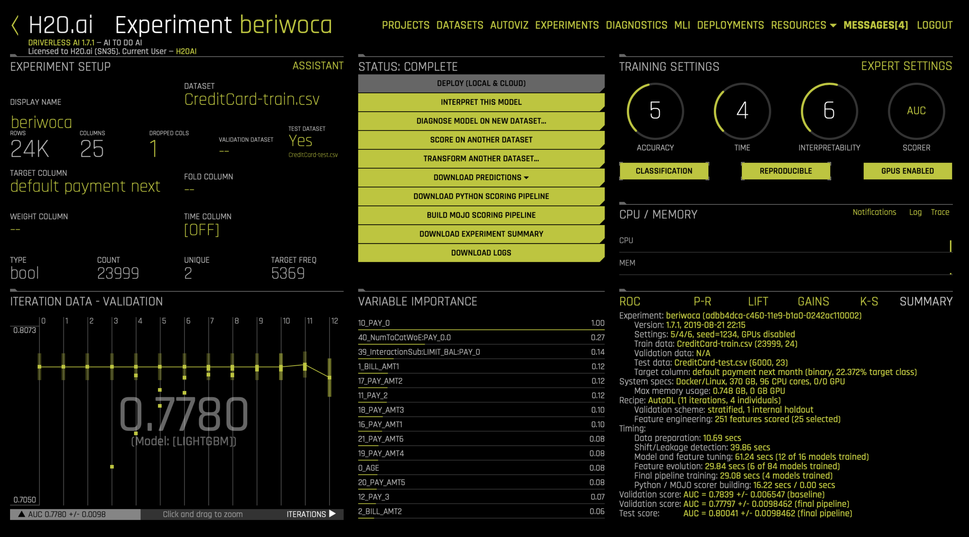 Equivalent Steps in Driverless: View Results