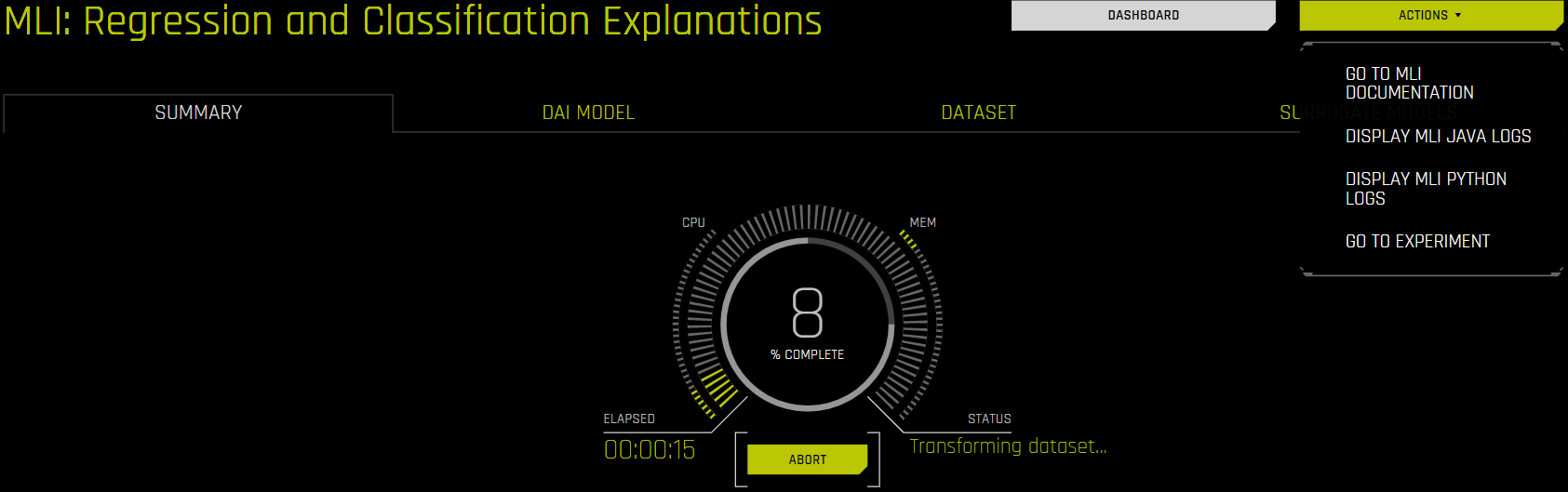 MLI runtime logs