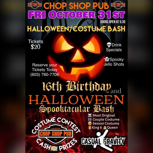 CHOP SHOP 16TH BIRTHDAY HOLLOWEEN BASH