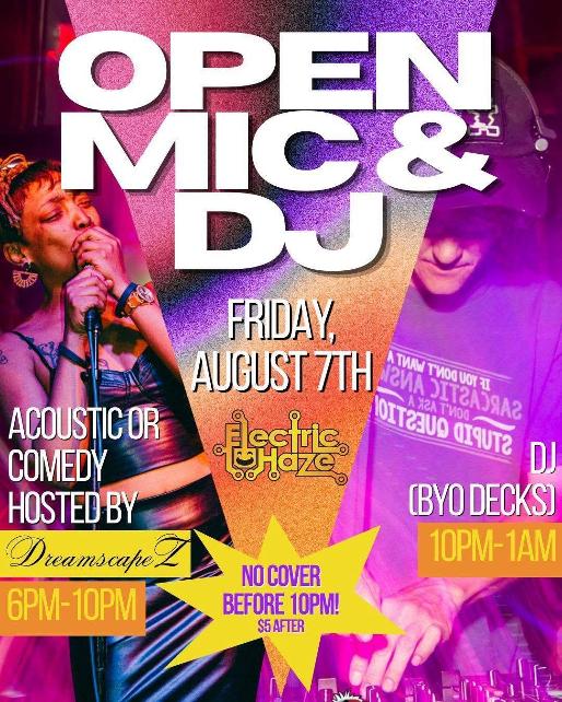 Open Mic & DJ every Friday