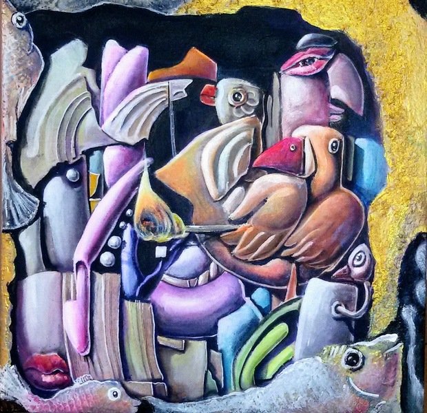 acrylic paintings, very original style - Artists&Clients