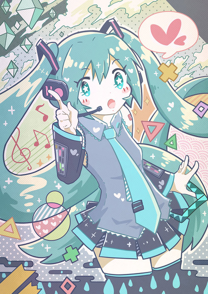 Colored Potrait Illustration with background - Artists&Clients