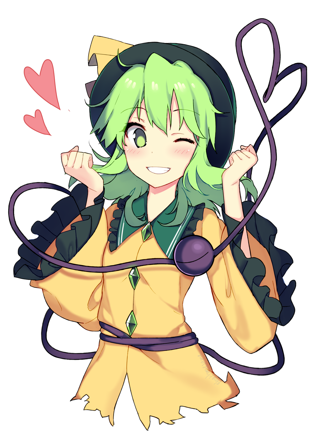 Colored half body anime girl Artists&Clients