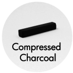 Art Supplies: Compressed Charcoal