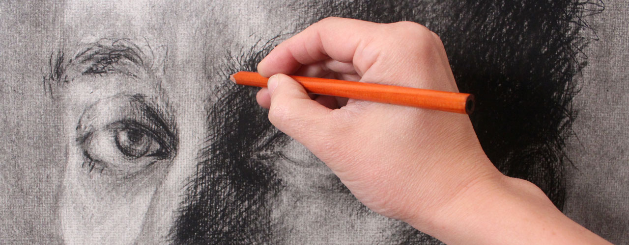 Drawing a Portrait with Charcoal