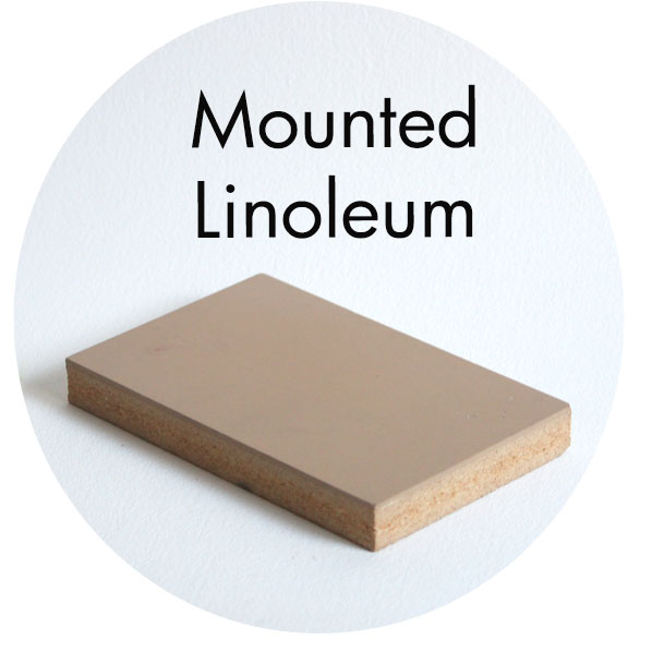 Art Supplies: Mounted Linoleum Block