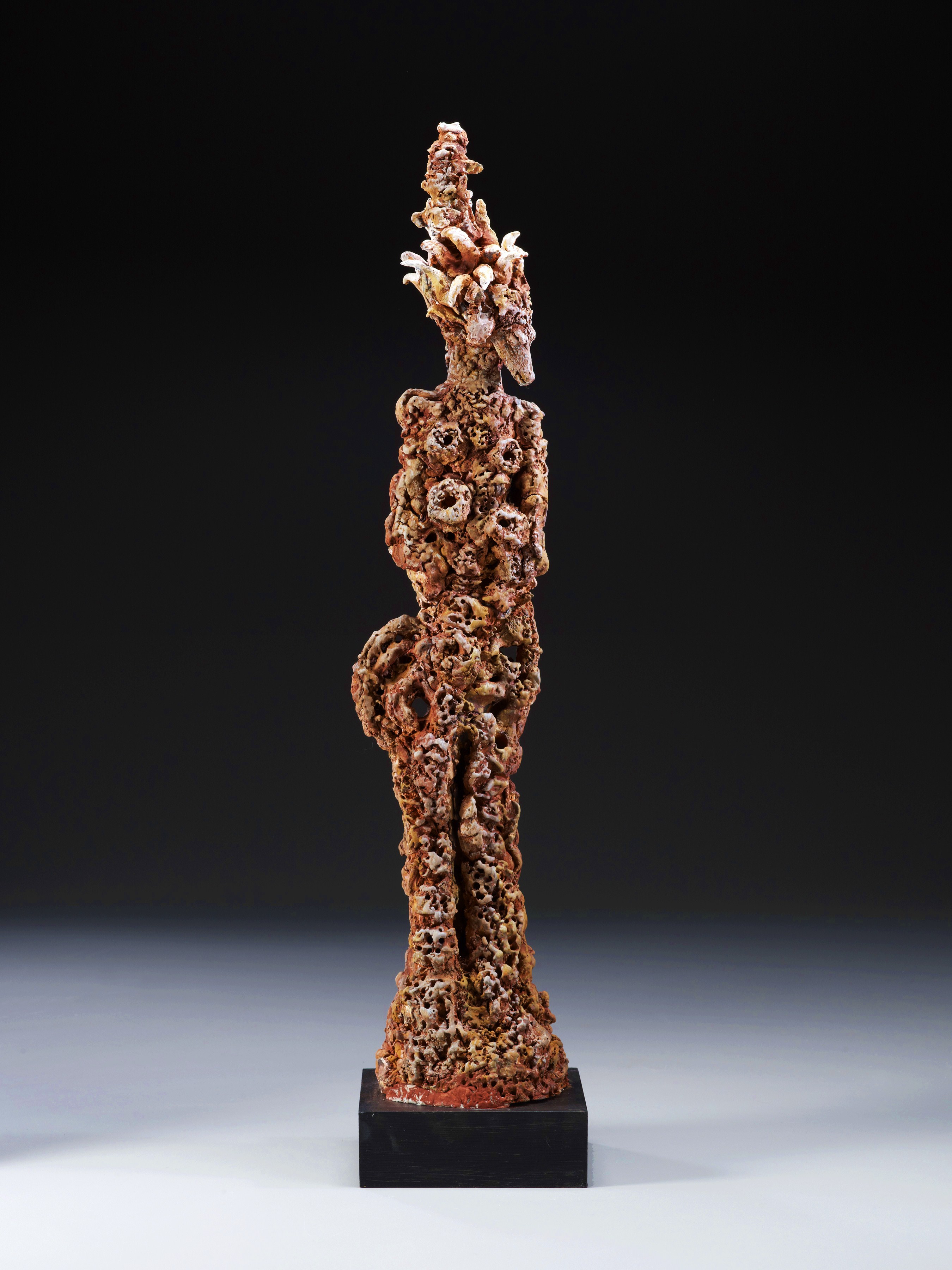 Figurative clay sculpture