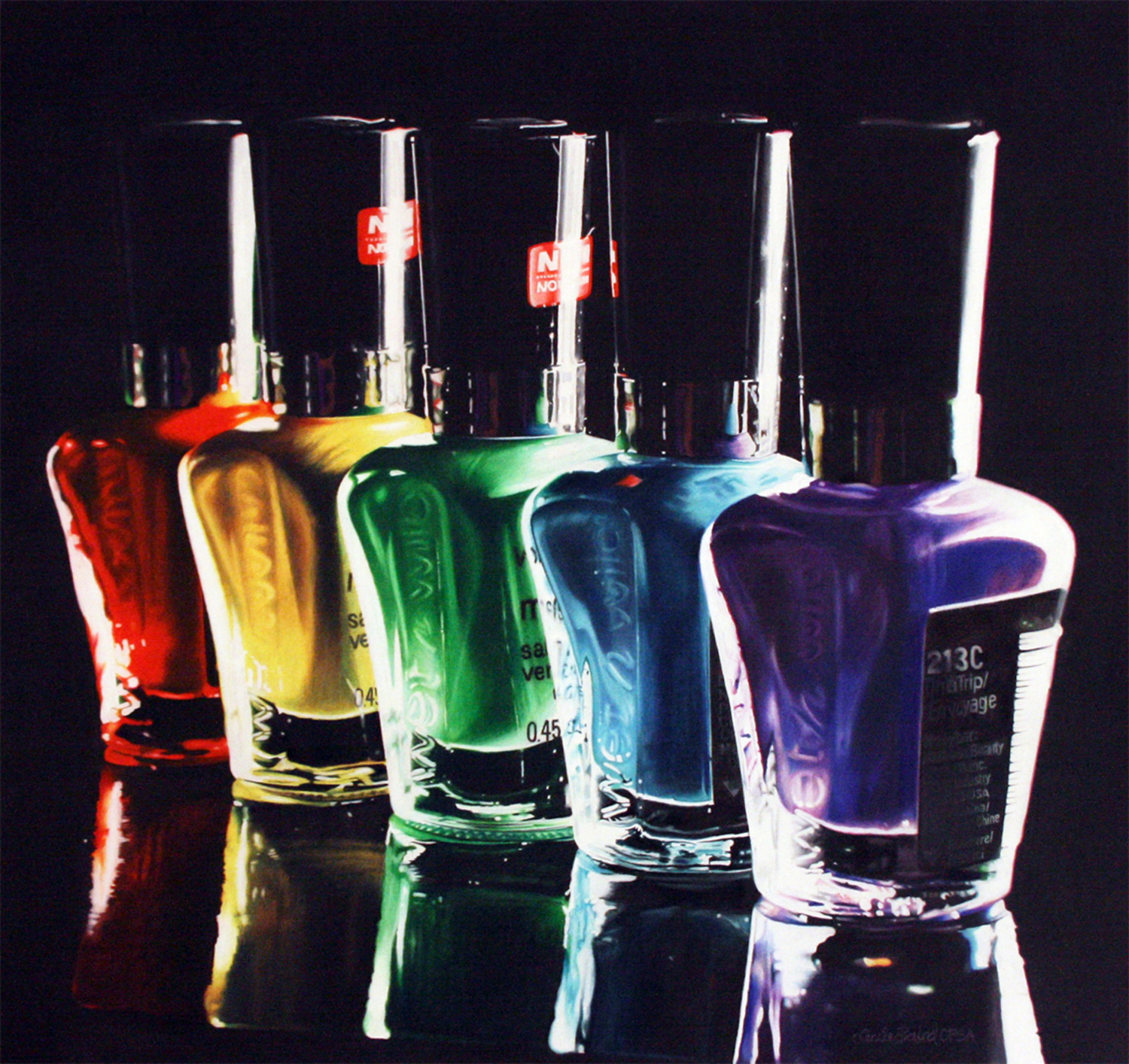 Contemporary realist still lifes in colored pencil and oil by Cecile Baird