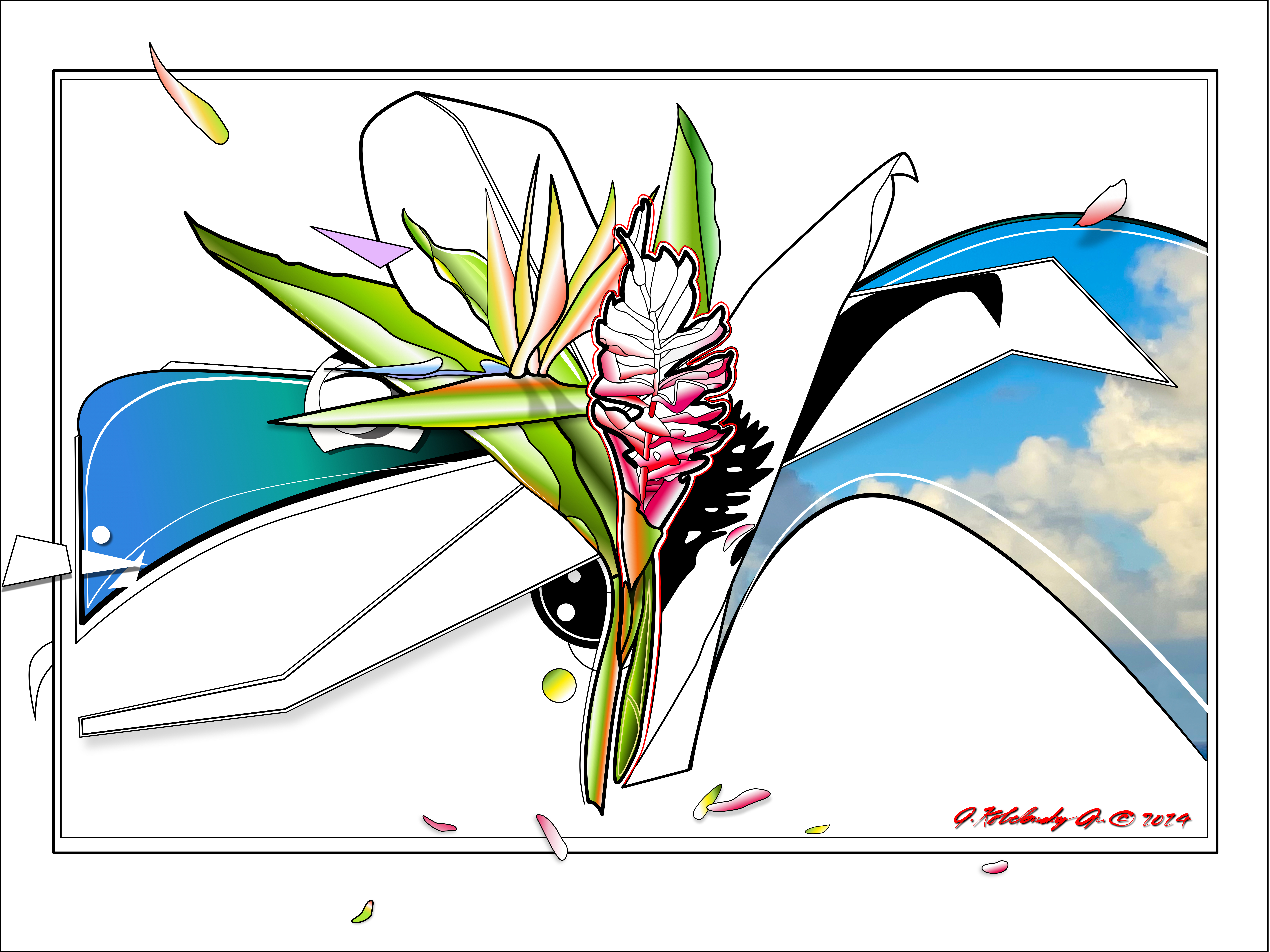 digital Floral Artwork