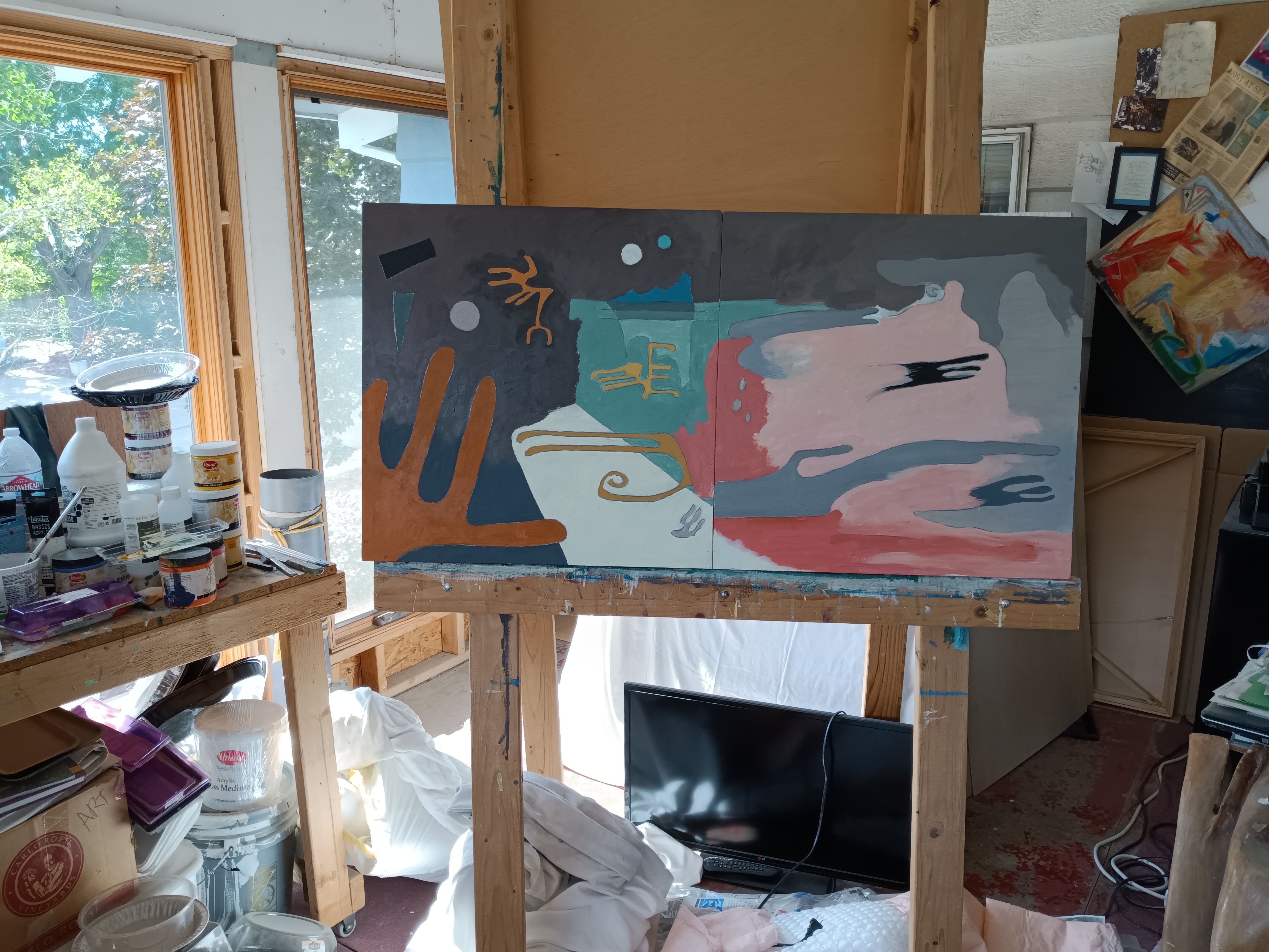 Lunar Dyptich in Studio