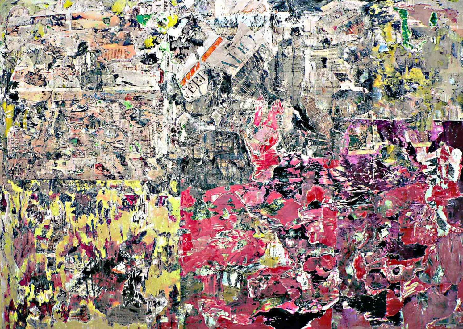 time and again - 125 x 175 cm - acrylic, spray paint and collage on canvas - 2009 time and again - 125 x 175 cm - acrylic, spray paint and collage on canvas - 2009