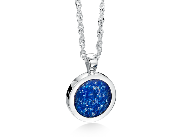 Round pendants for ashes - Ashes into Glass