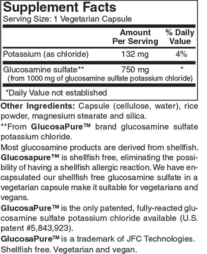 Glucosamine Sulfate (Shellfish Free) Ask Joe DiMatteo