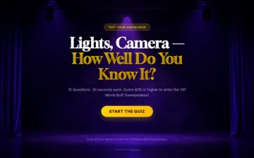 Movie Buff Trivia Quiz