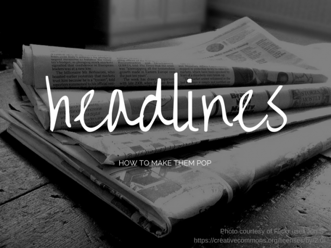Design Ideas and Presentation Tips for Yearbook Headlines