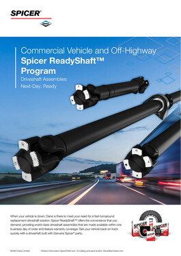 Spicer ReadyShaft™ Program | Spicer Parts EMEA