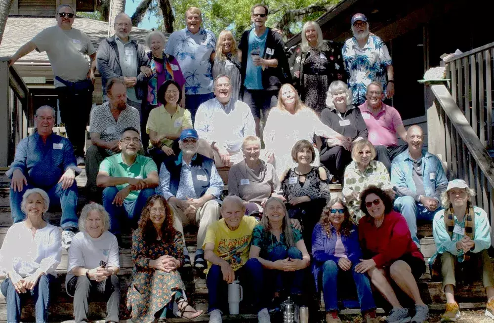 Family photo from the forgiveness retreat in Florida, March 2026