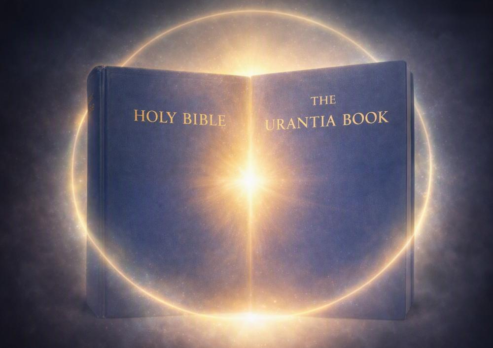 Holy Bible and Urantia Book side by side