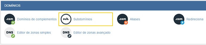 O que é um subdominio