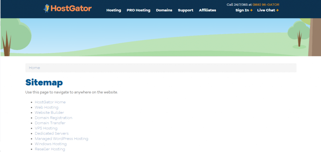 Sitemap HTML