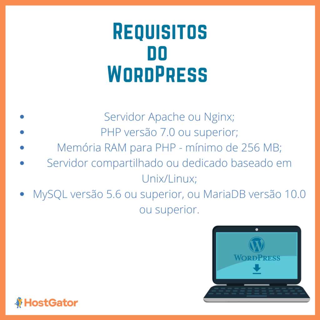 Requisitos mínimos de sistema para WordPress 5.7