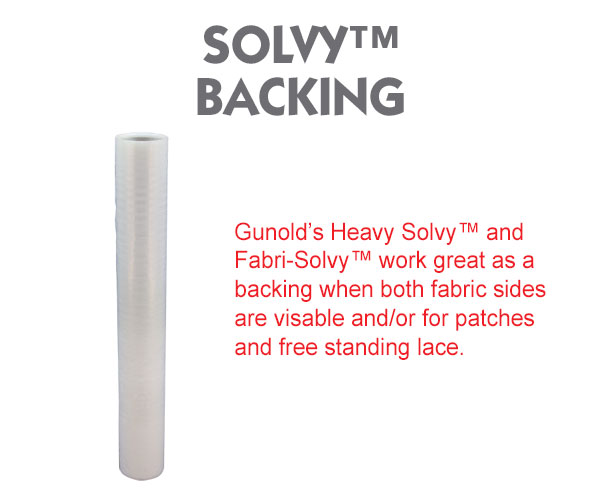solvy backing