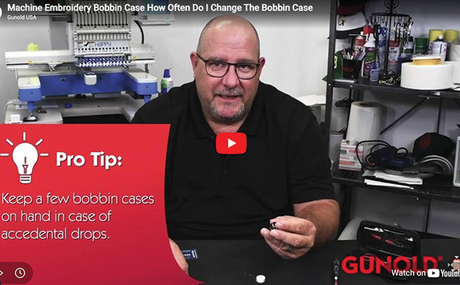 Machine Embroidery Bobbin Case - How Often Do I Change The Bobbin Case Video
