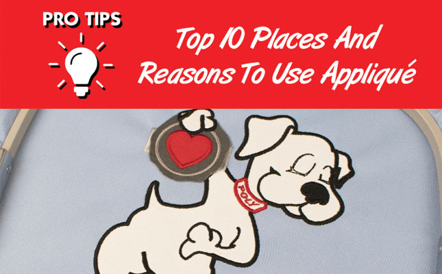 Pro Tips - Reasons To Use Applique