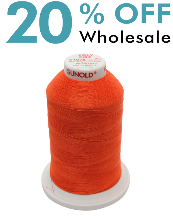 20% Off Poly Fire Thread