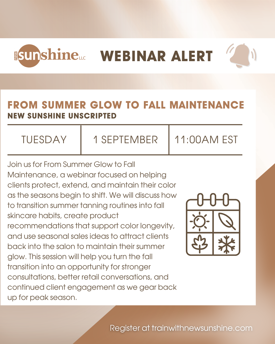 From Summer Glow to Fall Maintenance - NSS Unscripted