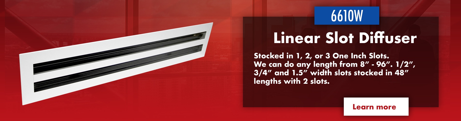6610W Linear Slot Diffuser