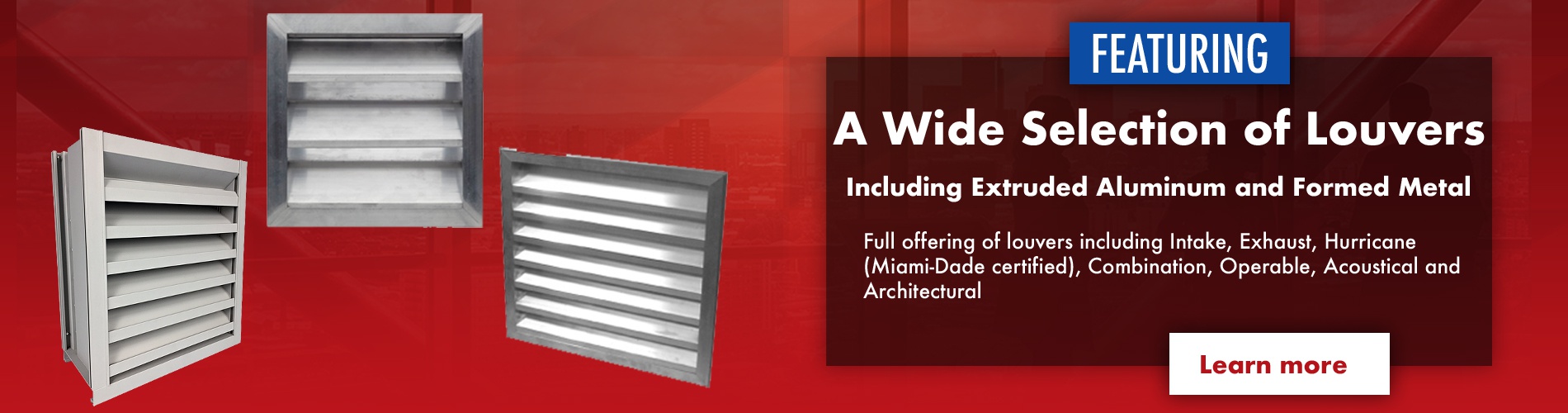 A Wide Selection of Louvers