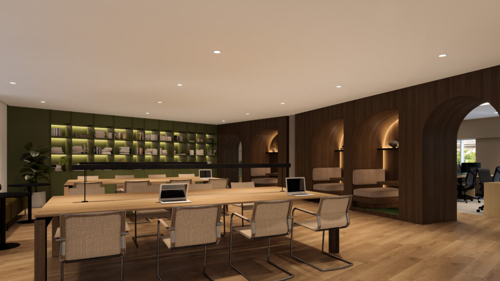 Zilch office, 40 Grosvenor Place, library