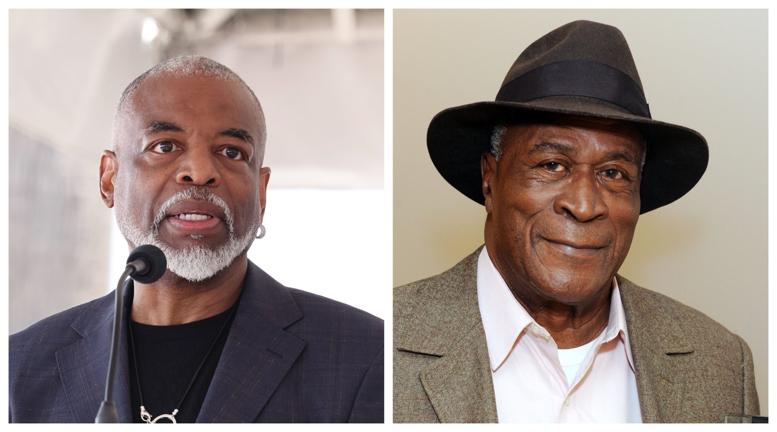 L: LeVar Burton, R: John Amos Photo: Getty Images