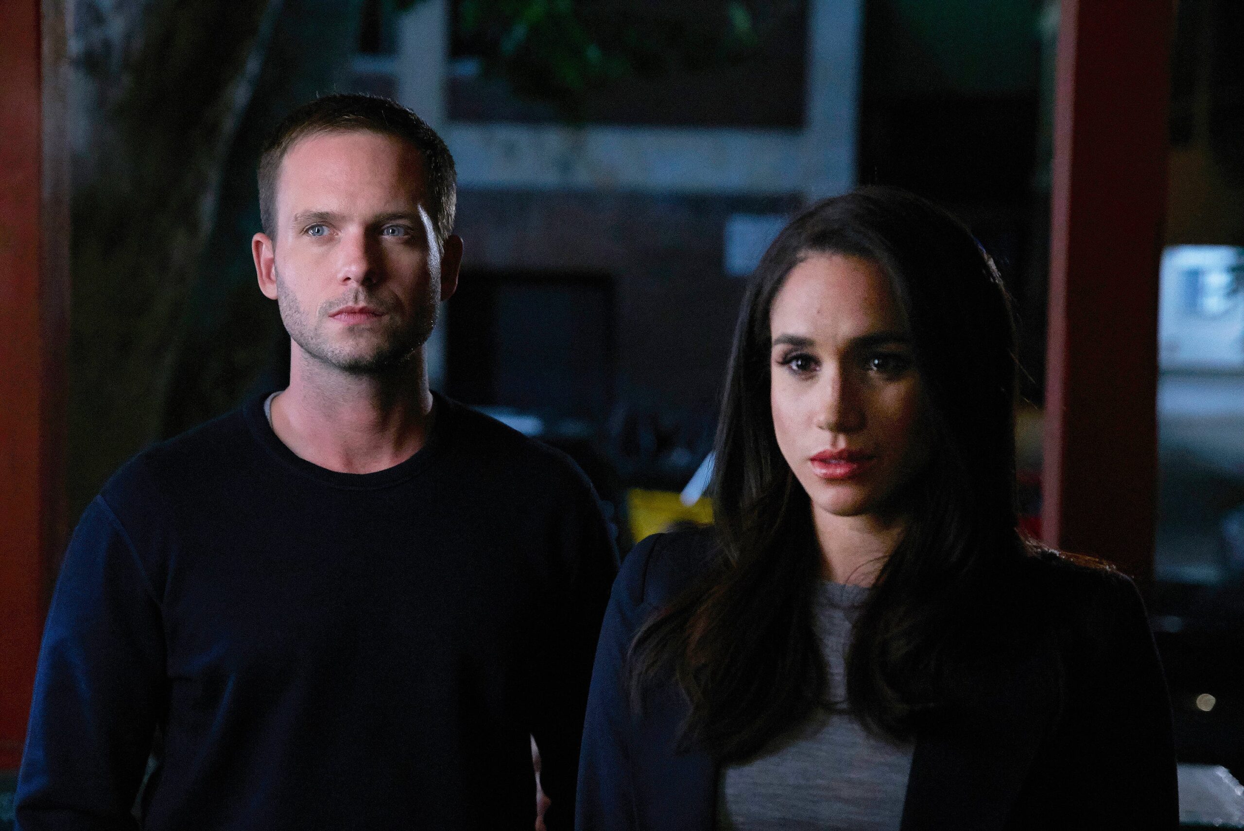 Patrick J. Adams as Michael Ross, Meghan Markle as Rachel Zane Photo: Getty Images Shane Mahood/USA Network/NBCU Photo Bank/NBCUniversal