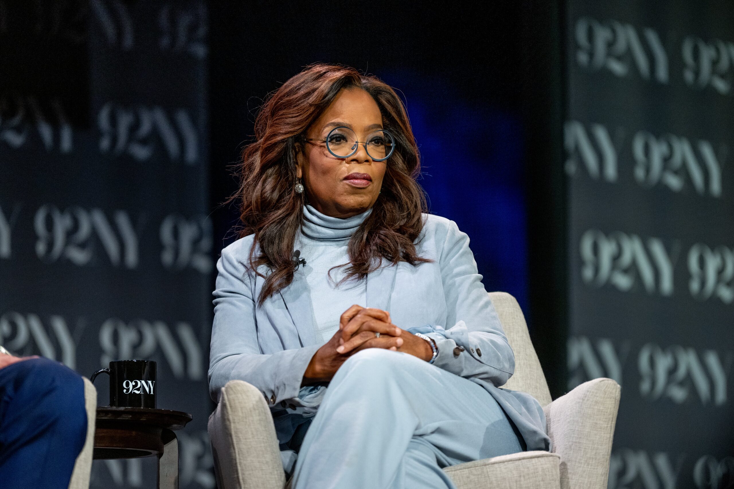 Oprah Winfrey and Arthur C. Brooks discuss “Build The Life You Want” at The 92nd Street Y, New York on September 12, 2023 in New York City. Photo: Getty Images Roy Rochlin
