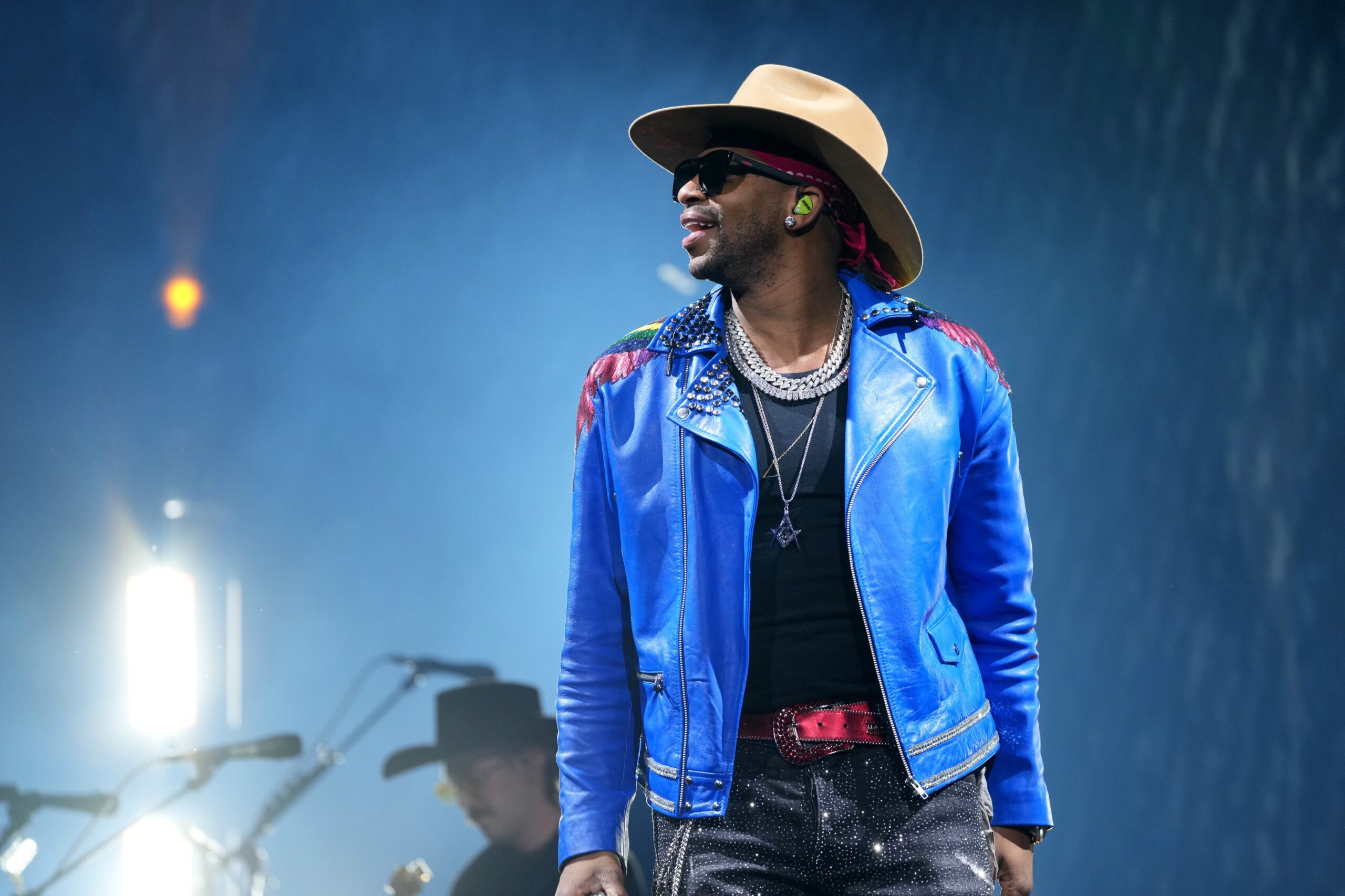 Jimmie Allen performs onstage during “The Denim & Rhinestones Tour” at Madison Square Garden on February 21, 2023 in New York City. Photo: Getty Images Kevin Mazur for Carrie Underwood