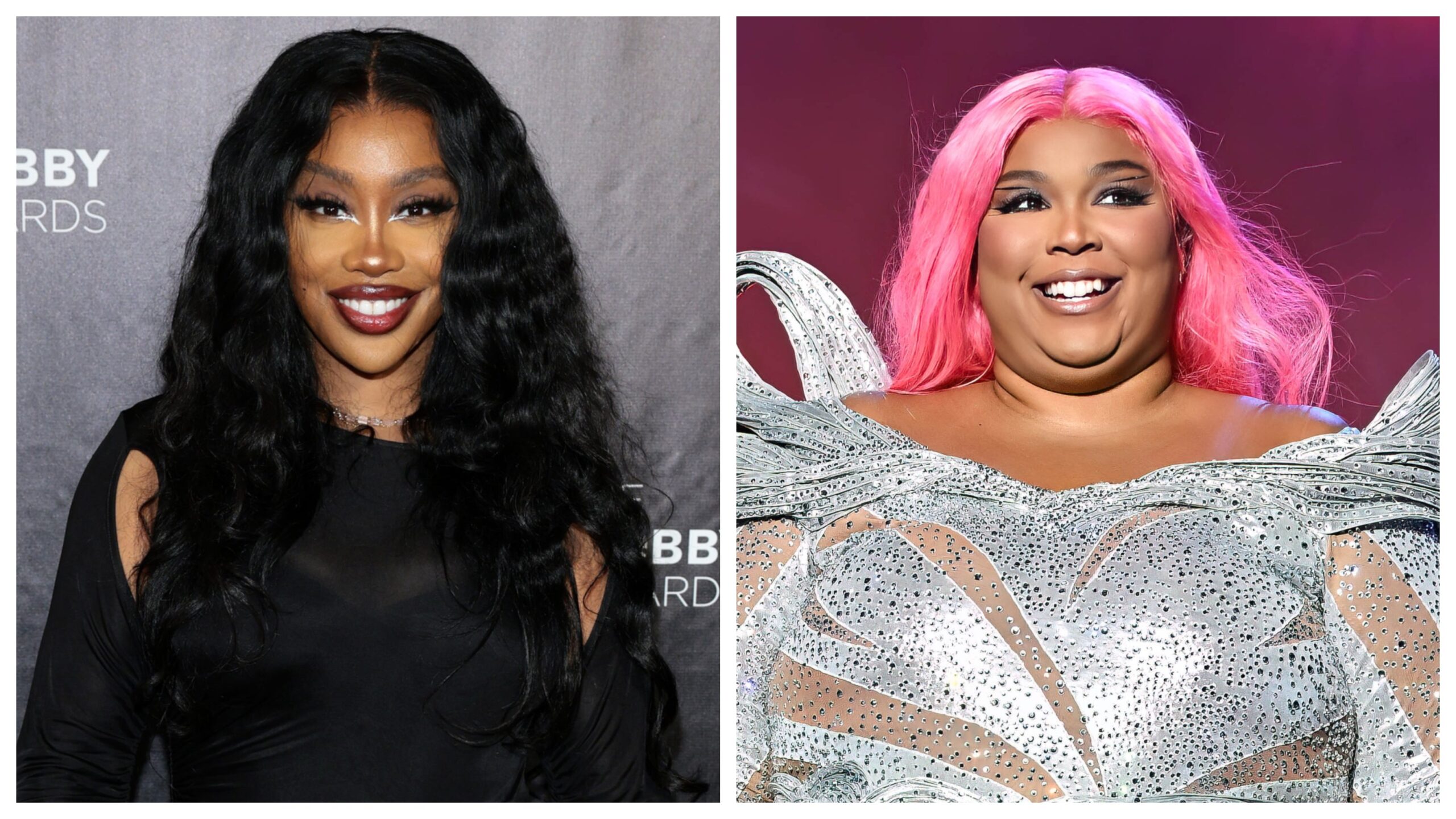 SZA, left; Lizzo. Photo: Getty Images Dimitrios Kambouris for The Webby Awards; Astrida Valigorsky