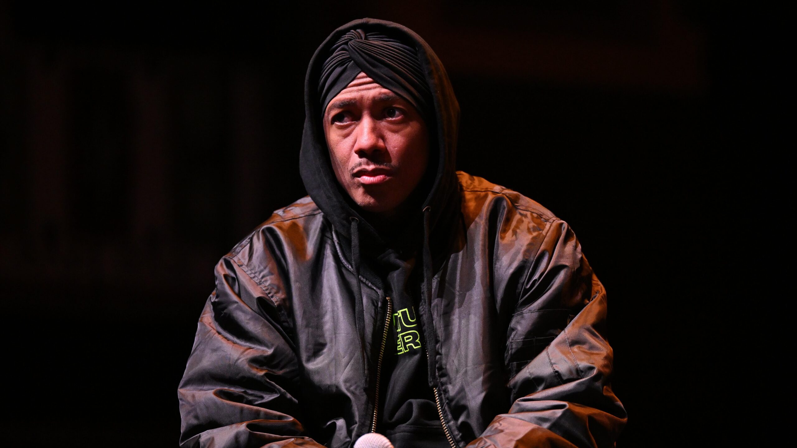Nick Cannon speaks onstage during the Future Superstar tour at Tabernacle on March 18, 2023 in Atlanta, Georgia. Photo: Getty Images Paras Griffin
