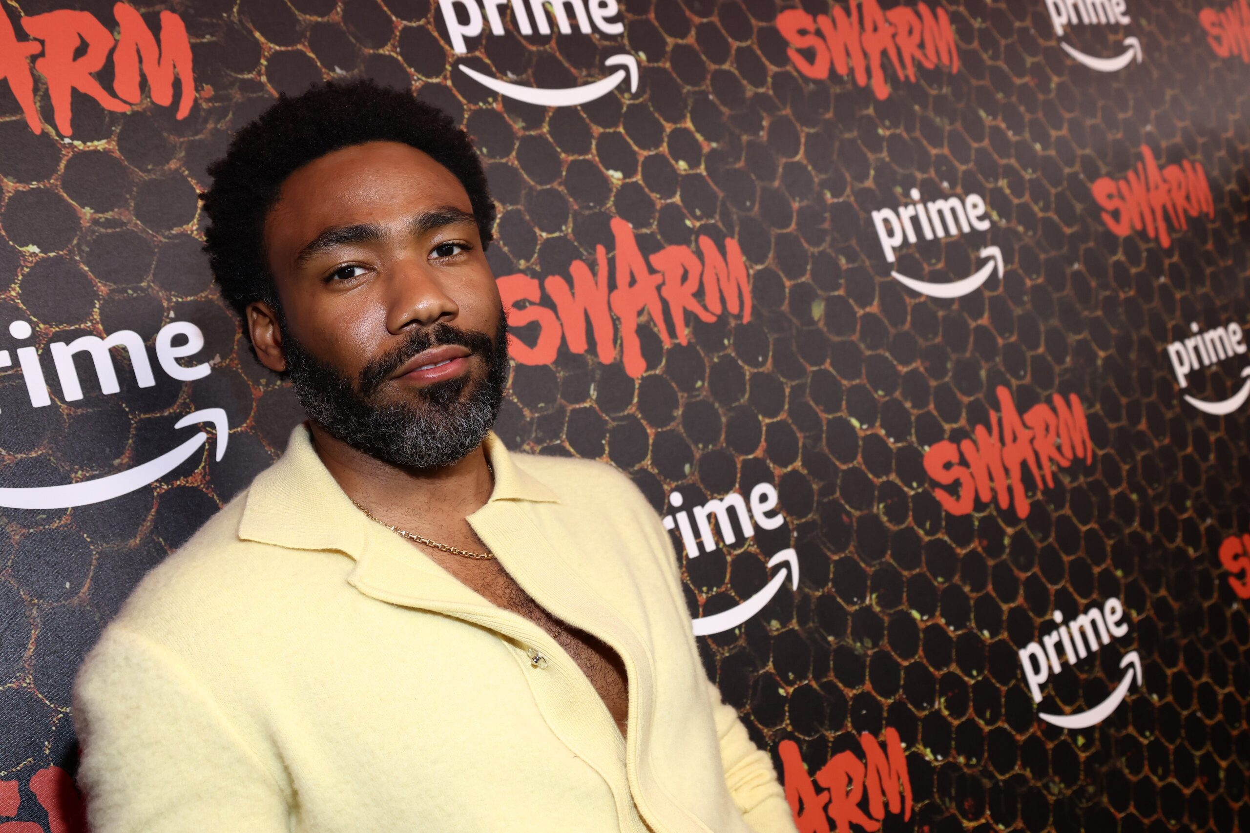 Donald Glover attends the “Swarm” Red Carpet Premiere and Screening in Los Angeles at Lighthouse Artspace LA on March 14, 2023 in Los Angeles, California. Photo: Getty Images Tommaso Boddi for Prime Video