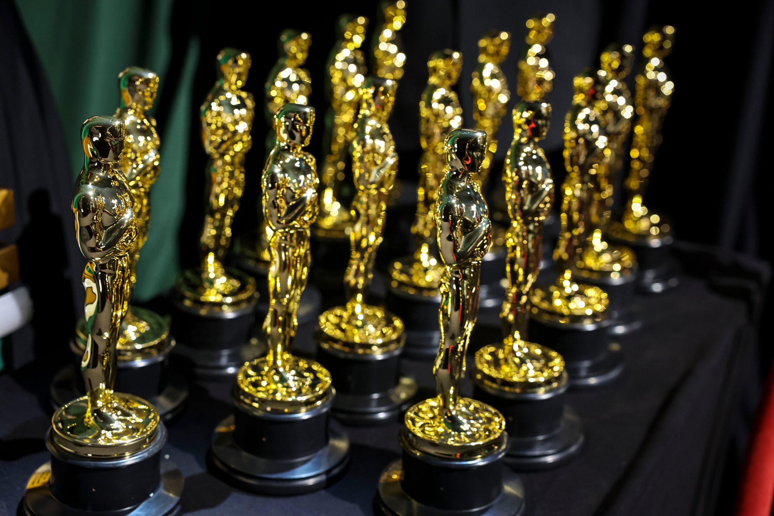 Oscar statues, backstage at the 95th Academy Awards at the Dolby Theatre on March 12, 2023 in Hollywood, California. Photo: Getty Images Robert Gauthier / Los Angeles Times