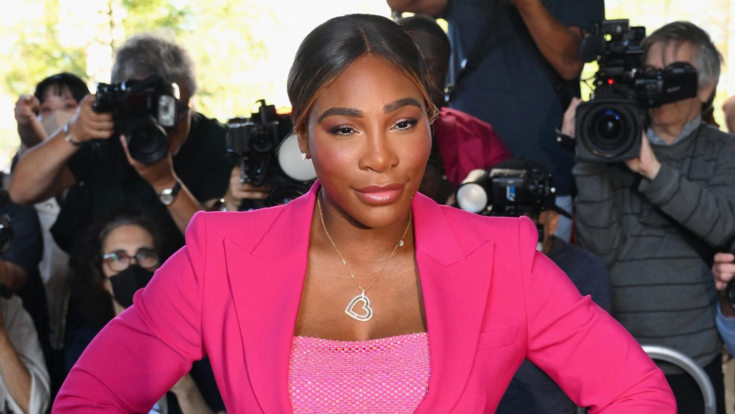 Serena Williams attends the Michael Kors runway show during New York Fashion week in New York on September 14, 2022. Photo: Getty Images ANGELA WEISS / AFP