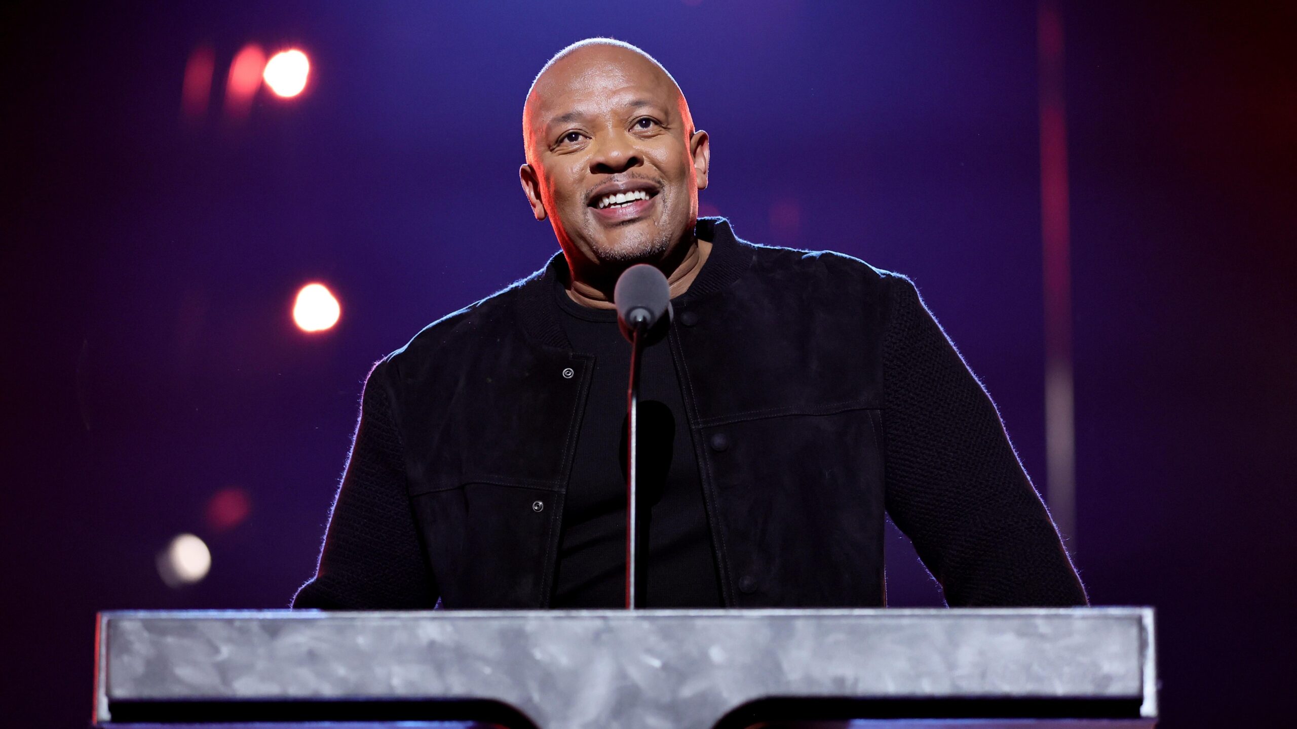 Dr. Dre onstage during the 37th Annual Rock & Roll Hall of Fame Induction Ceremony on November 05, 2022 in Los Angeles, California. Photo: Getty Images Theo Wargo for The Rock and Roll Hall of Fame