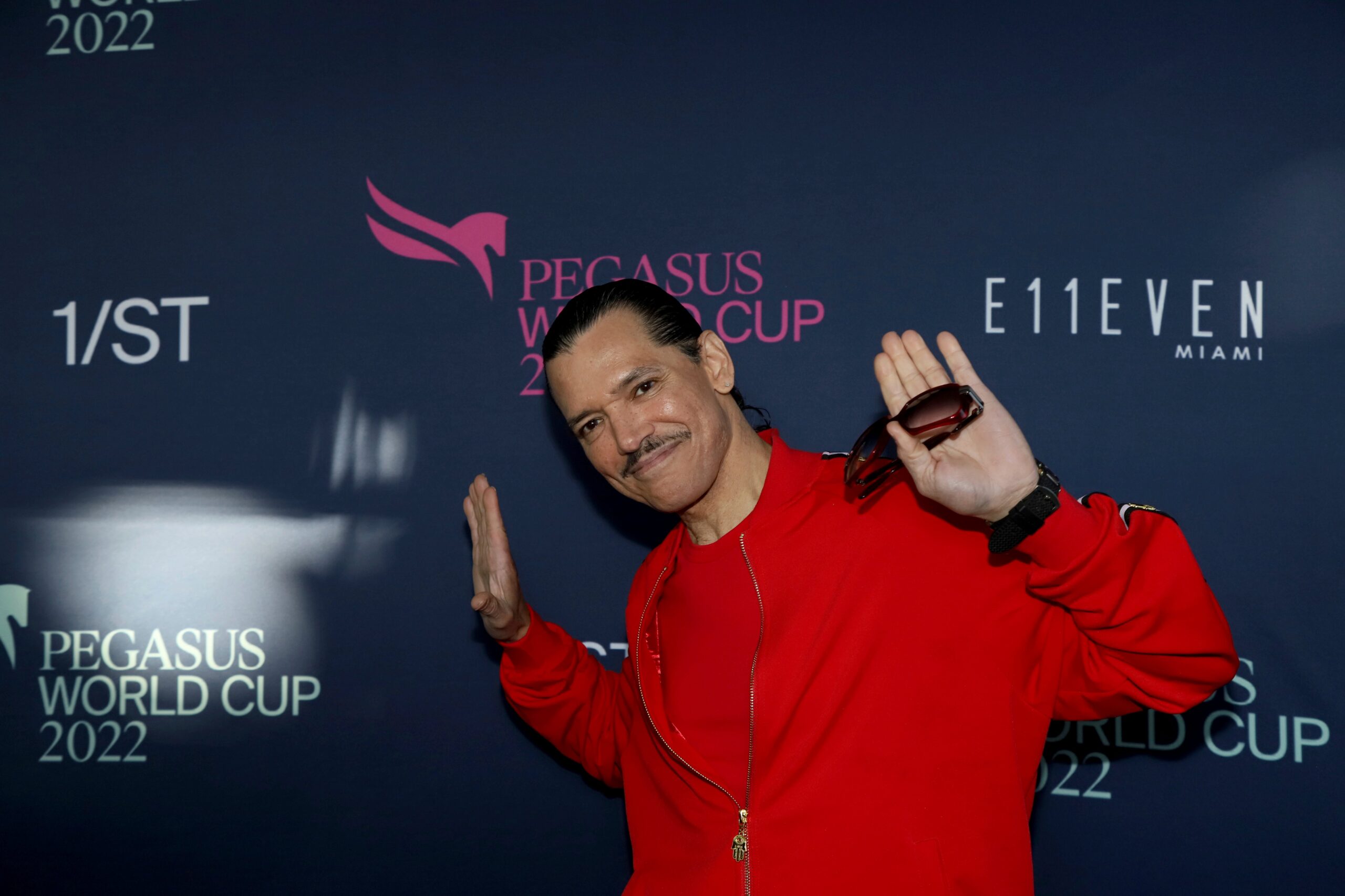 El Debarge attends the 2022 Pegasus World Cup at Gulfstream on January 29, 2022 in Hallandale, Florida. Photo: AP MediaPunch