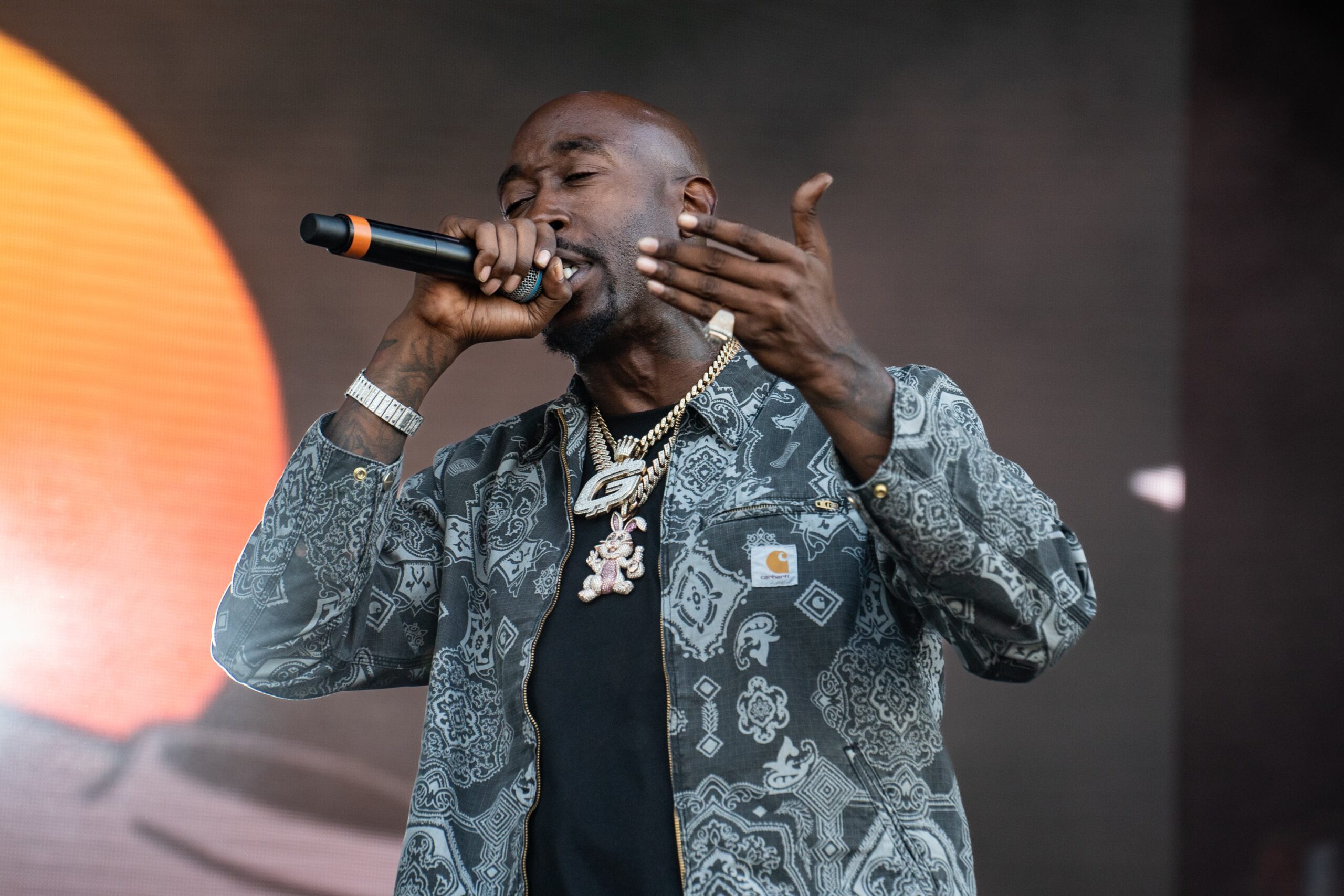 Freddie Gibbs performs during All Points East 2022 at Victoria Park on August 27, 2022 in London, England. Photo: Getty Images Lorne Thomson